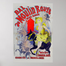 Jules Cheret - Bal Au Moulin Rouge 1890s Vintage Poster