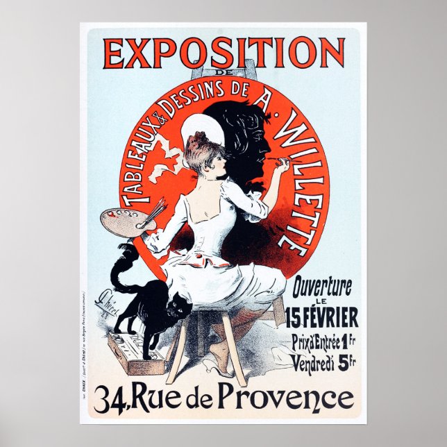 Jules Cheret Exposition Art Nouveau Poster (Vorne)