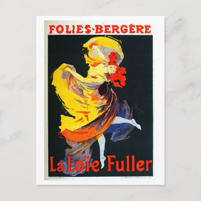 Jules Cheret-Folies Berger Postcard Postkarte (Vorderseite)