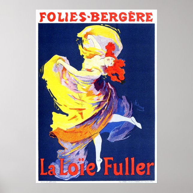 Jules Cheret Folies Bergere Poster (Vorne)