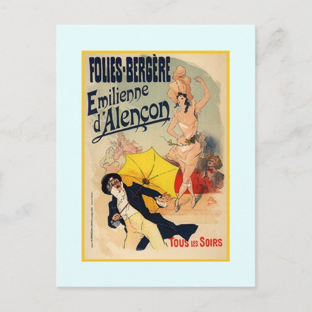 Jules Chéret,Werbung,1890 Postkarte (Vorderseite)