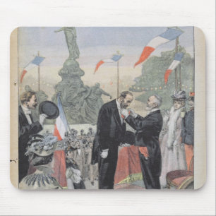 Jules Dalou, der mit der Medaille zugesprochen Mousepad