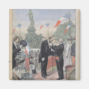 Jules Dalou wird mit der Medaille ausgezeichnet Magnet