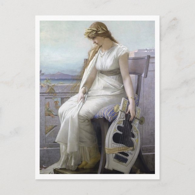 Jules Joseph LeFebvre, Sappho, 1884 Postkarte (Vorderseite)