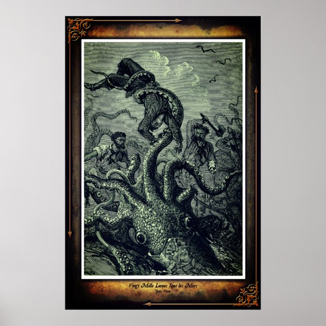 Jules Verne 20000 Ligen Under the Sea Poster 2 (Vorne)