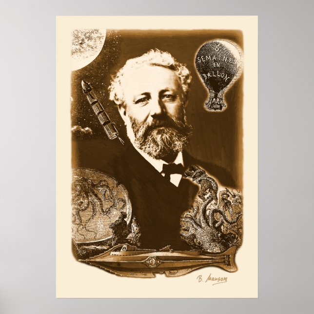 Jules Verne Hommage Poster (Vorne)