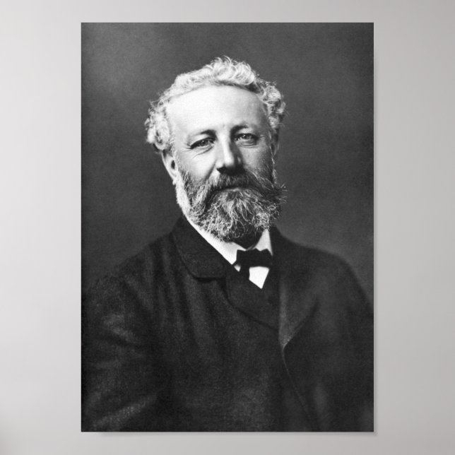Jules Verne Portrait - von Felix Nadar - 1878 Poster (Vorne)