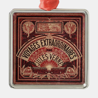 JULES VERNE "REISEN EXTRAORDINAIRES" (1878) SILBERNES ORNAMENT