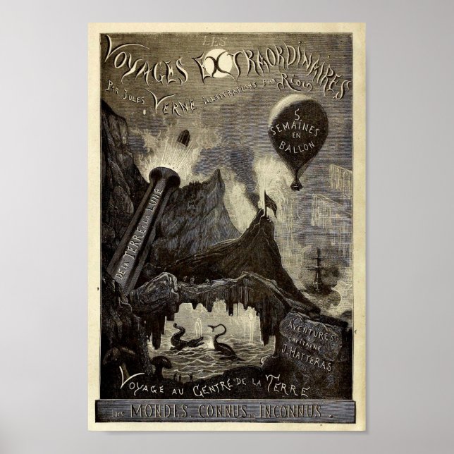 Jules Vernes Extraordinaires (1861) Poster (Vorne)