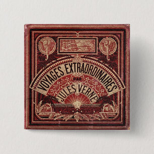 Jules Vernes "REISEN EXTRAORDINAIRES " Button