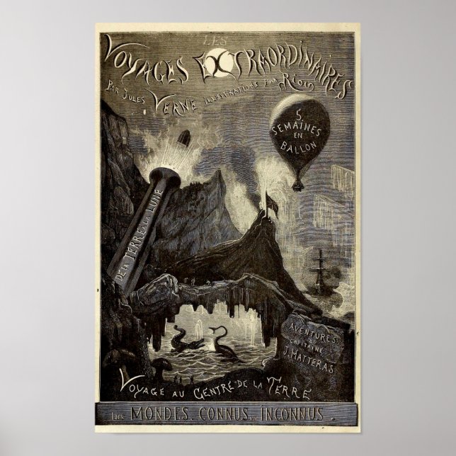 Jules Vernes Voyages Extraordinaires (1861) Poster (Vorne)