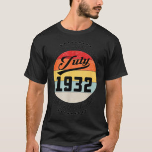 Juli 1932 90. Geburtstagsgeschenk 90 Jahre Leg sei T-Shirt