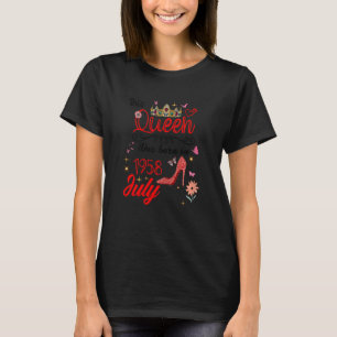 Juli 1958 Geburtstag Diese Königin war im Juli 195 T-Shirt