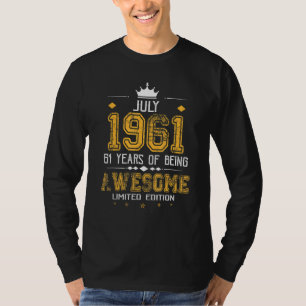 Juli 1961 61 Jahre Phantastisch T-Shirt