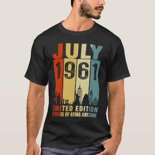 Juli 1961 62 Jahre Phantastisch Vintag T-Shirt