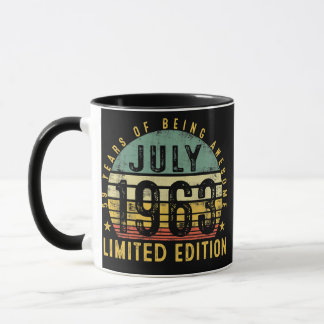 Juli 1963 Vintage 59. Geburtstag 59 Jahre alte Ges Tasse