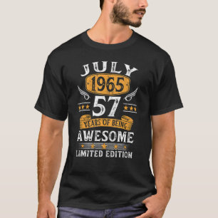 Juli 1965 57. Geburtstag 57 Jahre alt T-Shirt