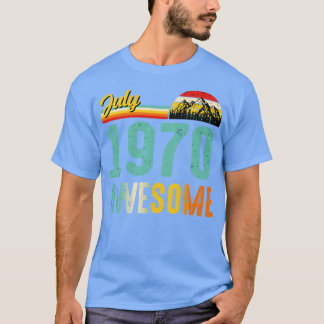Juli 1970 Geburtstagsgeschenk Shirt Vintag Juli 19