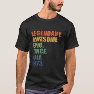 Juli 1973 50-Jahres-Jubiläum 50. T-Shirt