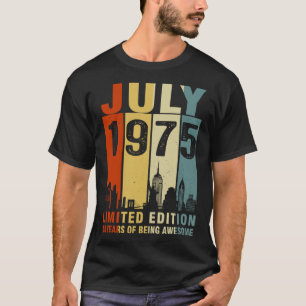 Juli 1975 48 Jahre Awesome Vintage T-Shirt