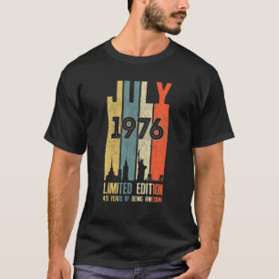Juli 1976 45 Geburtstag 45 Jahre alt 1976 Geburtst T-Shirt