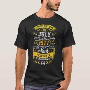 Juli 1977 44. Geburtstag 44 Jahre alte Männer Frau T-Shirt