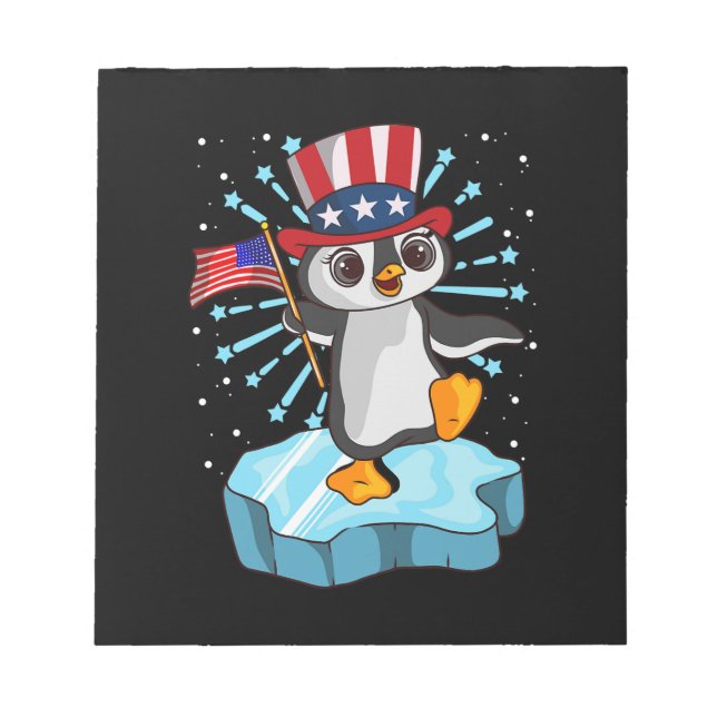 Juli 2021 Pinguin Notizblock (Vorderseite)