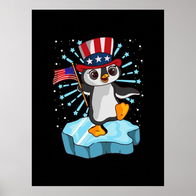 Juli 2021 Pinguin Poster (Vorne)