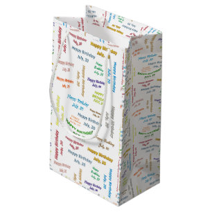 Juli, 20 Geburtstagsgeschenktasche Kleine Geschenktüte