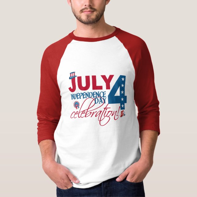 JULI 4 Celebration Shirt, beidseitig T-Shirt (Vorderseite)