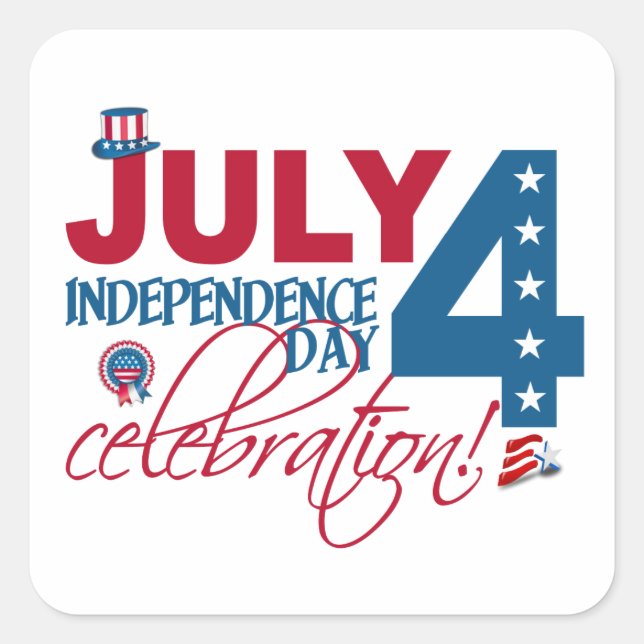 JULI 4 Celebration Sticker (Vorderseite)