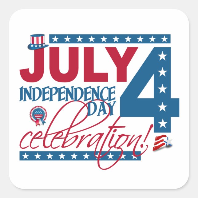 JULI 4 Celebration Sticker (Vorderseite)