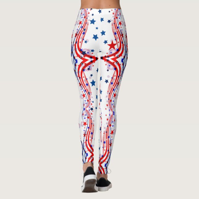 JULI 4. LEGGINGS US Flagge Parade Pants (Rückseite)
