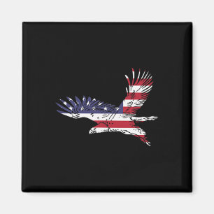 Juli Bald Eagle US Flag Pocket America Men Wome Magnet