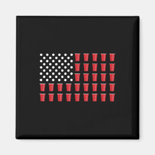 Juli Beer Pong Flag College Party Magnet