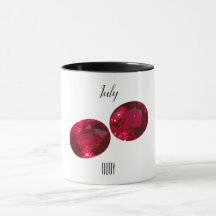 Juli Birthstone Ruby Gemstone Kunst