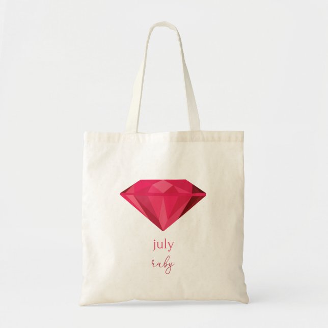 Juli Birthstone Ruby Tragetasche (Vorne)