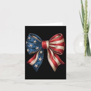 Juli Coquette Bow American Flag 1776 Indepe Karte