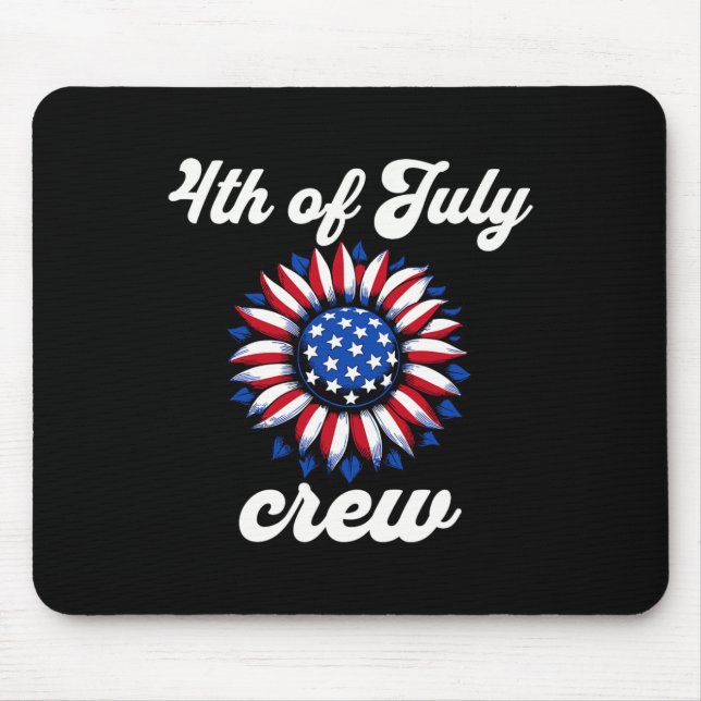 Juli Crew US-Flagge Mousepad (Vorne)