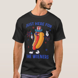 Juli Dackeln US-amerikanische Flagge Patriotische T-Shirt