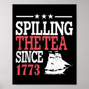 Juli, das Tee seit 1773 verteilen Poster