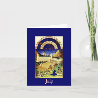 Juli, die Tres Riches Heures du Duc De-Beere Karte