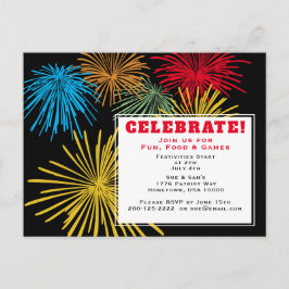 Juli Einladung Postkarte