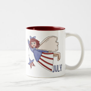 Juli-Engels-Sommer-patriotischer Entwurf Zweifarbige Tasse