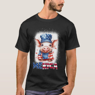 Juli Fahne Patriotic Merica USA T-Shirt