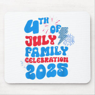 Juli Familienfeier 2025 Patriotic Indepen Mousepad