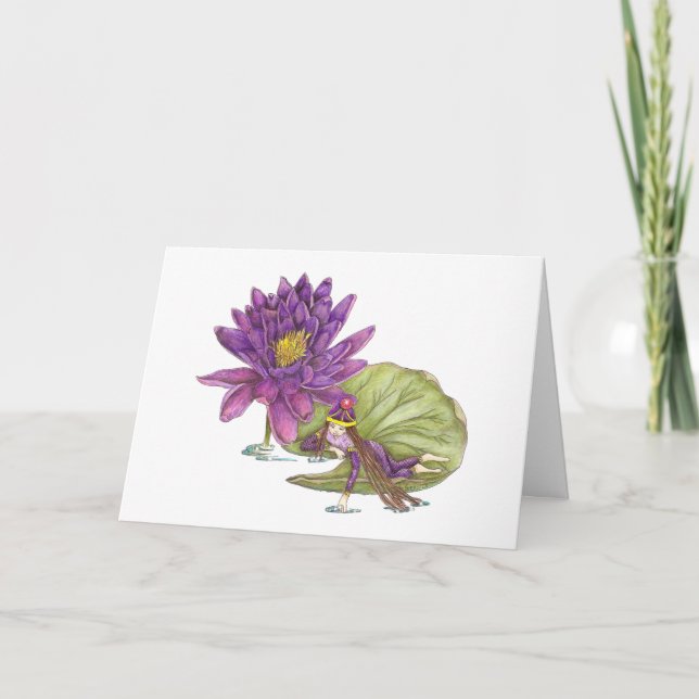 Juli-Fee-Geburtstag Karte (Vorderseite)