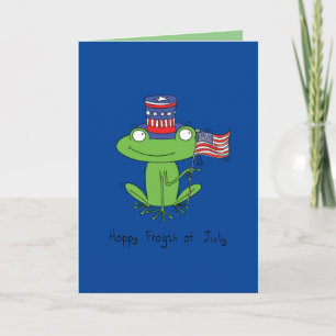 Juli Funny American Frog Karte
