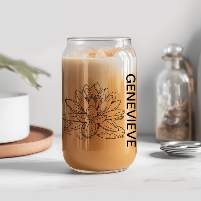 Juli Geburtstag Blume Wasser Liege mit Individuell Dosenglas (Von Creator hochgeladen)