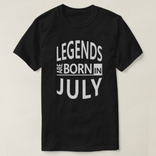 Juli-Geburtstag lustige/coole Geschenk-Legenden T-Shirt